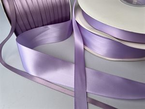 Satinbånd - pastel lilla, 25 mm